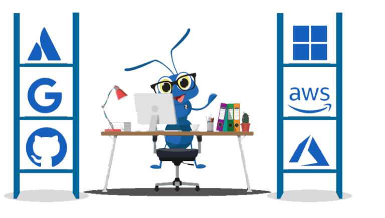 Zarpra Managed Apps Ant - Representing teamwork and efficiency in managing business applications.
