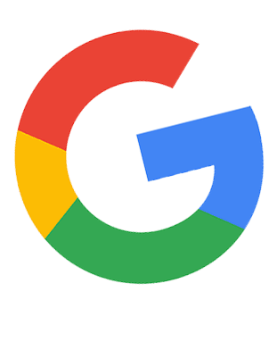 a colorful logo on a black background