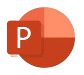 a logo with a black letter